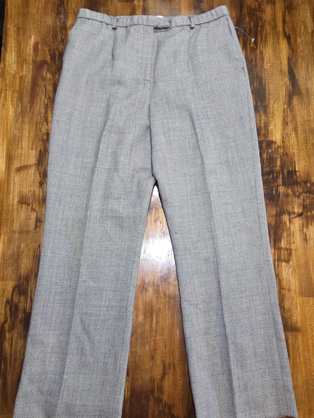Pendleton Petite Wool Geometric Trousers Black & White Size 14P